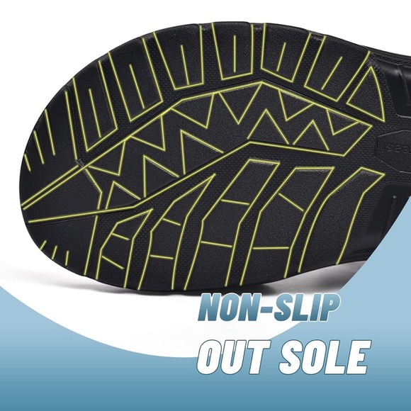 Visionreast leather Men's Brown Sandals with Air Cushion Sole Velcro straps Sz11 - Picture 11 of 12